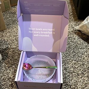 Limited edition sparkle zebra magic spoon bowl set